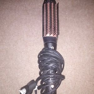 Hair straightening brush